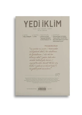 Yedi İklim Dergisi – 427. Sayı Tanıtım Bülteni